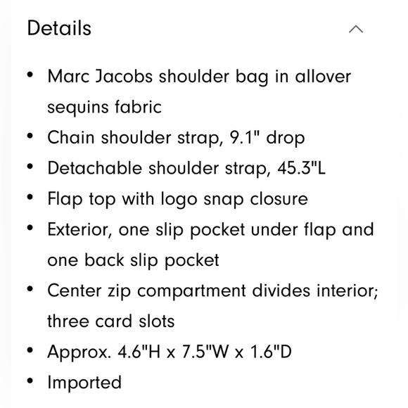 Marc Jacobs The Sequin J Marc Mini Shoulder Bag - Picture 6 of 12